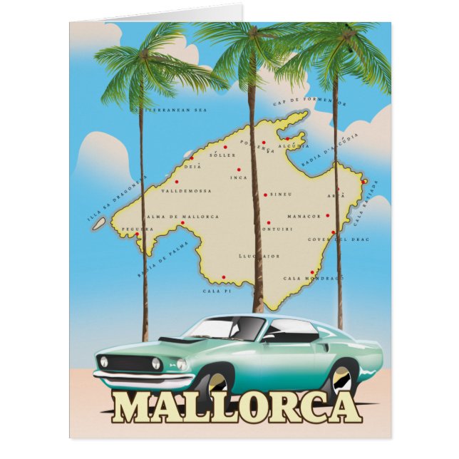 Illustrated map of Mallorca (Front)