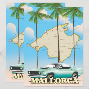 Illustrated map of Mallorca