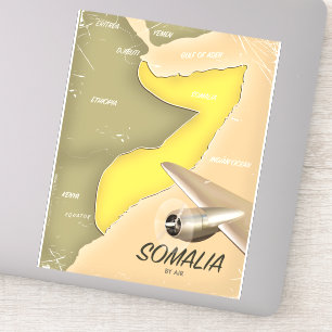 illustrated map of Somalia