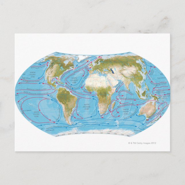 Illustrated Map Postcard (Front)