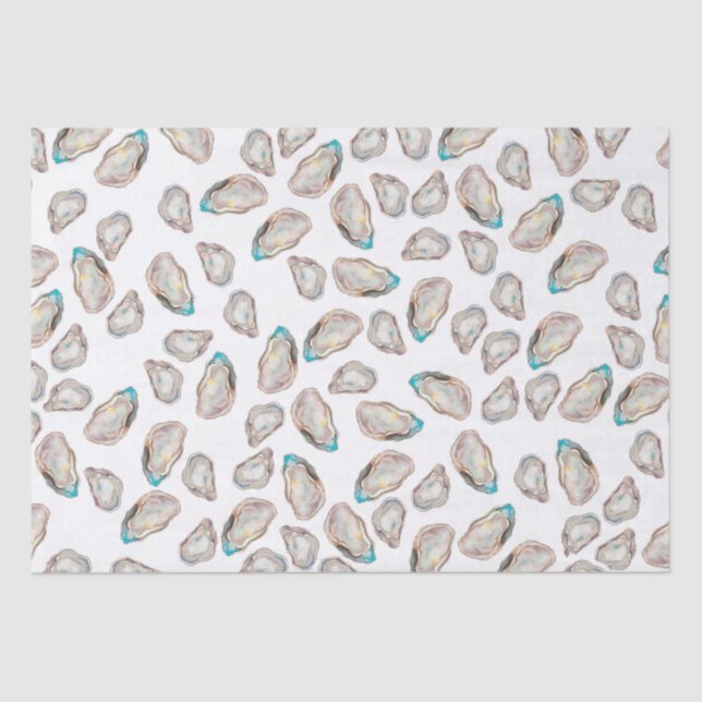 Illustrated Oyster Tissue Paper - FULL COLOR (Front)