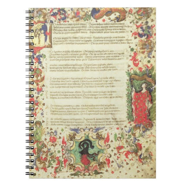 Illustrated Page from the Triumph by Petrarch (min Notebook (Front)
