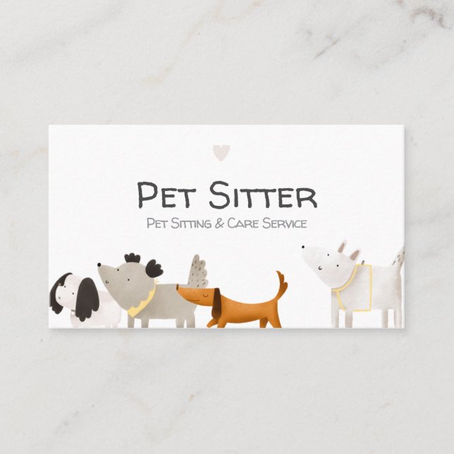 Illustrated Pet Business Card (Front)