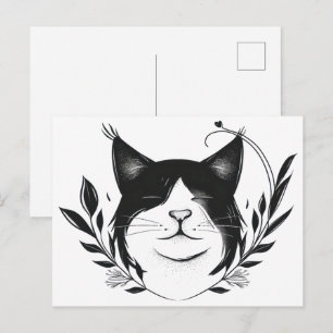 Illustrated Pet Logo Postcard