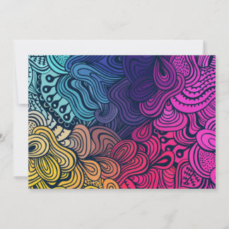 Illustrated Psychedelic Floral Pattern