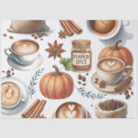 Illustrated Pumpkin Spice Gift Wrap