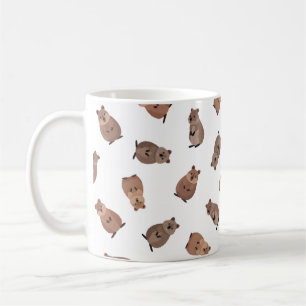 Illustrated Quokkas on White Coffee Mug