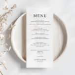 Illustrated Rose Wedding Menu Card<br><div class="desc">Designed to coordinate with our Illustrated Rose Collection, this customizable wedding menu card features an illustrated line drawing of a rose in a pale sandy fawn colour. This is a minimalist yet elegant wedding collection. For more advanced customisation of this design, e.g. changing layout, font or text size please click...</div>