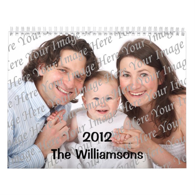 Illustrated Seasons Custom 2012 Big Photo Calendar (Cover)