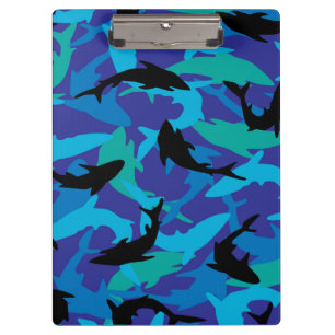 Illustrated Shark Design Clipboard