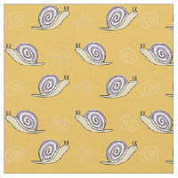 Illustrated Snail and Swirls Pattern