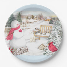 Illustrated Snowmen Winter Wonderland 