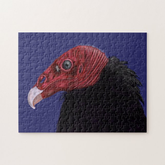 Illustrated Turkey Vulture Jigsaw Puzzle (Horizontal)