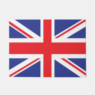 Illustrated version of the british flag doormat
