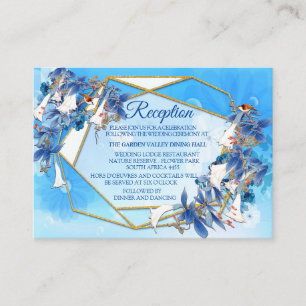 Illustrated Watercolor Moonflower Reception Enclosure Card