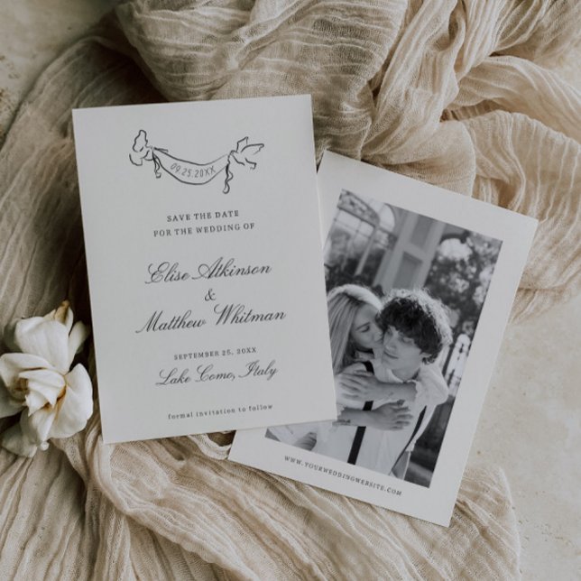 Illustrated Whimsical Wedding  Save The Date (Creator Uploaded)