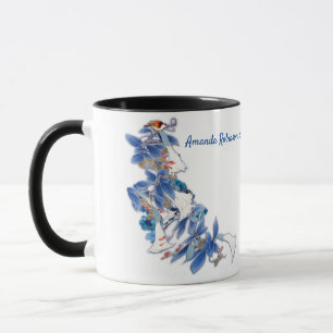 Illustrated White Watercolor Moonflower Mug