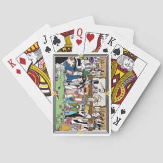 Illustrated "Wild West Poker Game" Bicycle playing Cards