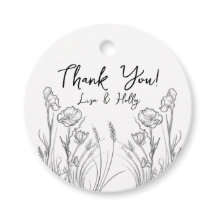 Illustrated Wildflowers Wedding Invitations