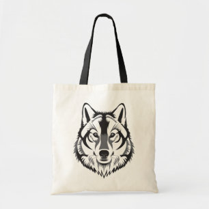 Illustrated Wolf Tote Bag