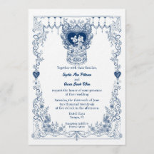 Illustrated Woodland Wedding Invitation