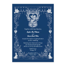 Illustrated Woodland Wedding Invitation