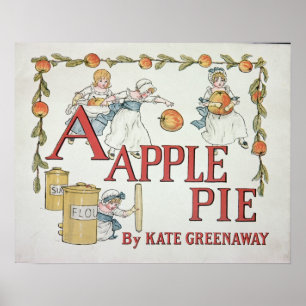 Illustration 'A' from 'Apple Pie Alphabet' Poster