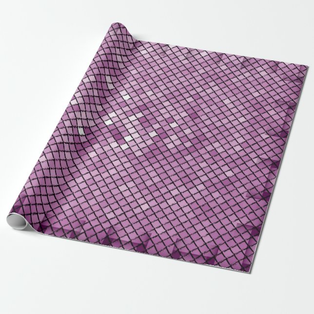 Illustration background carbon with a frame of dif wrapping paper (Unrolled)