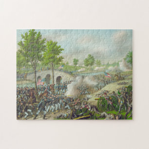 Illustration Battle Antietam US Civil War, 1862, Jigsaw Puzzle