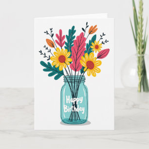 Illustration Birthday Cheer Card