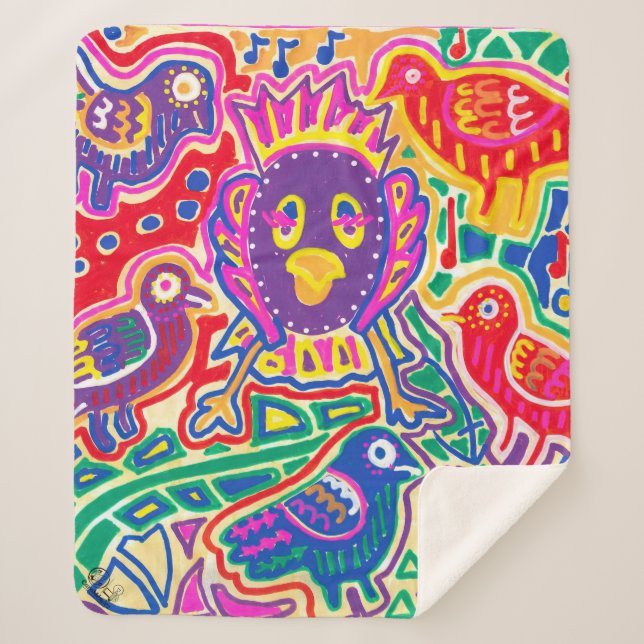 Illustration by Mola Sherpa Blanket (Front)
