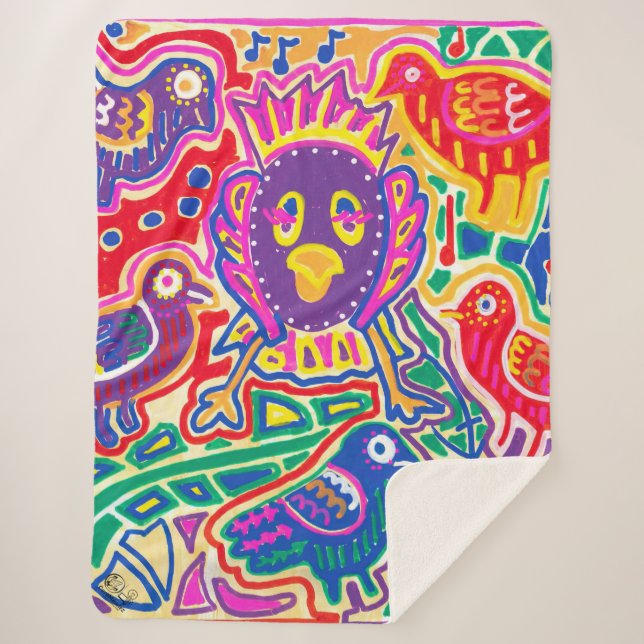 Illustration by Mola Sherpa Blanket (Front)