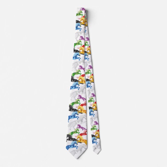 Illustration colourful wild tie (Front)