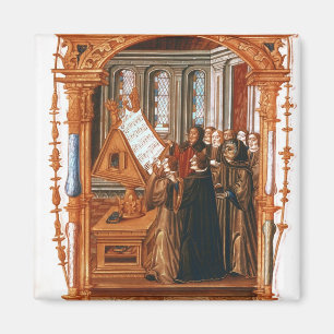 Illustration  depicting  choir singing the magnet