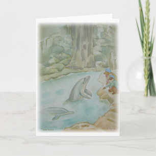 ILLUSTRATION -- 'Dolphin' Greeting Card