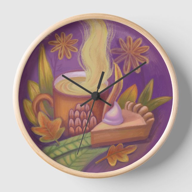 illustration fall Clock (Front)