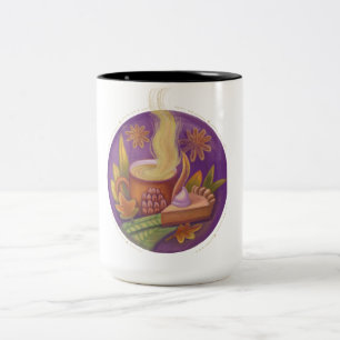 illustration fall  Two-Tone coffee mug