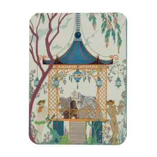 Illustration for 'Fetes Galantes' by Paul Verlaine Magnet