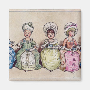 Illustration for 'St. Valentines Day', 1914 Magnet