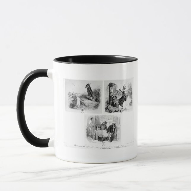 Illustration for 'The Wolf and the Lambb' Mug (Left)