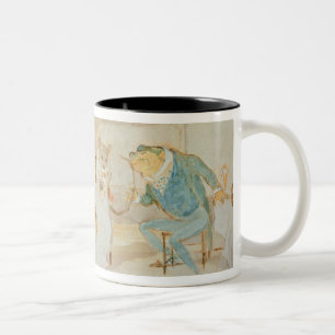 Illustration from 'A Frog He Would a Wooing Go' Two-Tone Coffee Mug