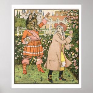 Illustration from Beauty and the Beast, 1901 (colo Poster
