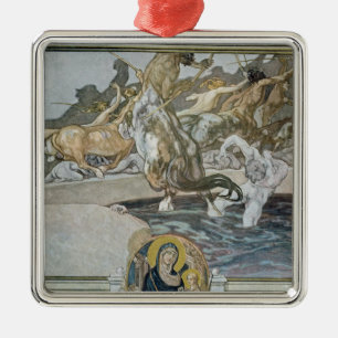 Illustration from Dante's 'Divine Comedy' Metal Tree Decoration