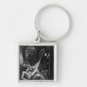 Illustration from 'Frankenstein' Key Ring