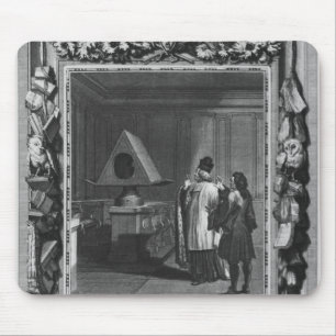 Illustration from 'Le Lutrin' by Nicolas Mouse Pad