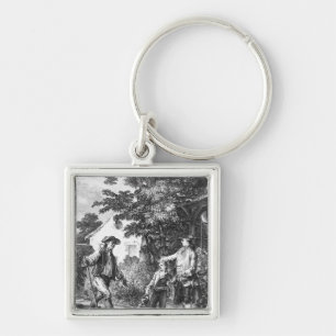Illustration from 'L'Emile' Key Ring
