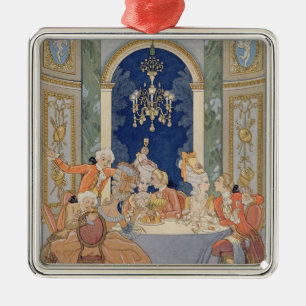 Illustration from 'Les Liaisons Dangereuses' by Pi Metal Ornament