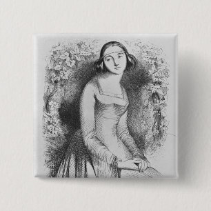 illustration from 'Lettres d'Heloise et 15 Cm Square Badge