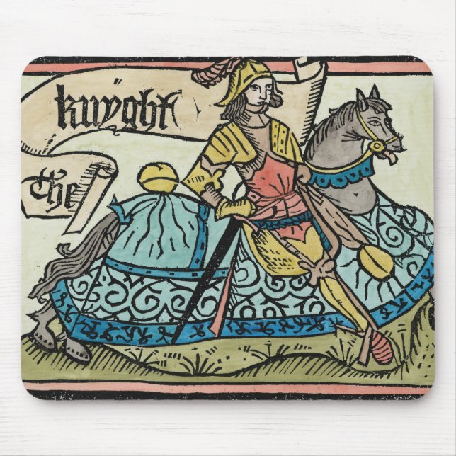 Illustration from 'The Canterbury Tales' Mouse Pad (Front)
