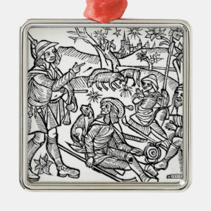 Illustration from the 'Kalendar of Shepherds' Metal Ornament